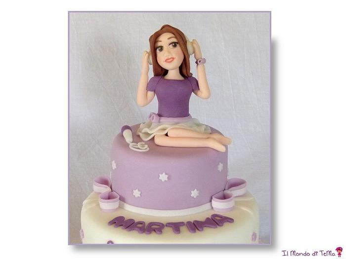 Cake topper Violetta