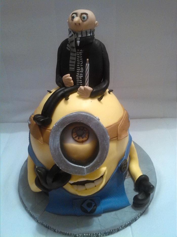 Minion 3D cake with Gru