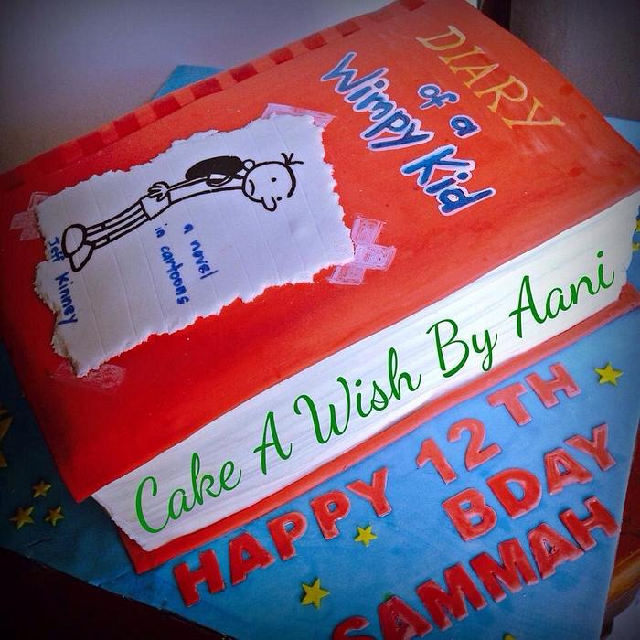 Diary of a whimpy kid cake