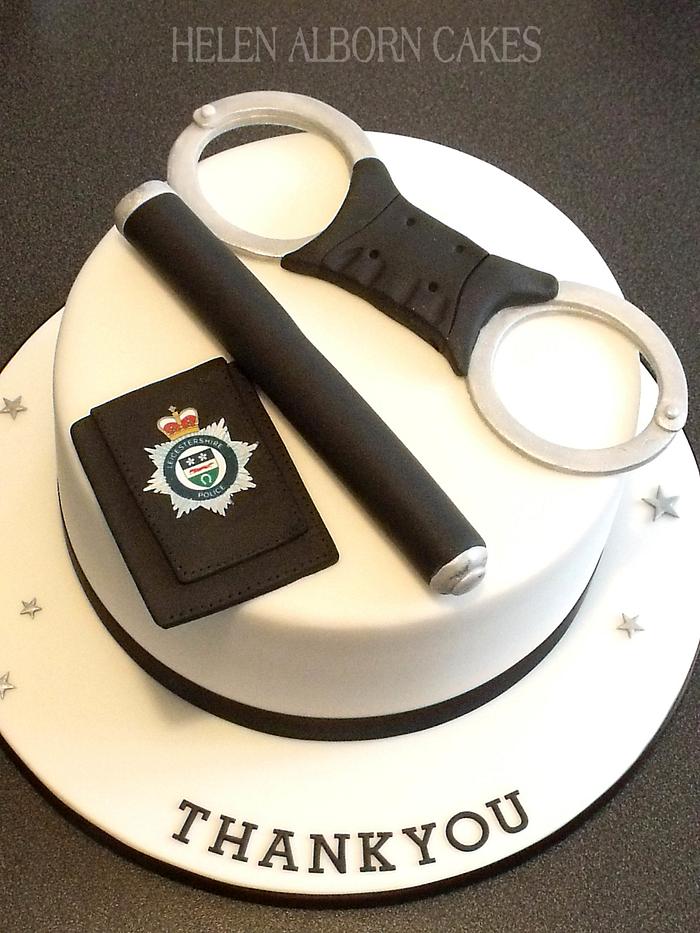 Police retirement cake