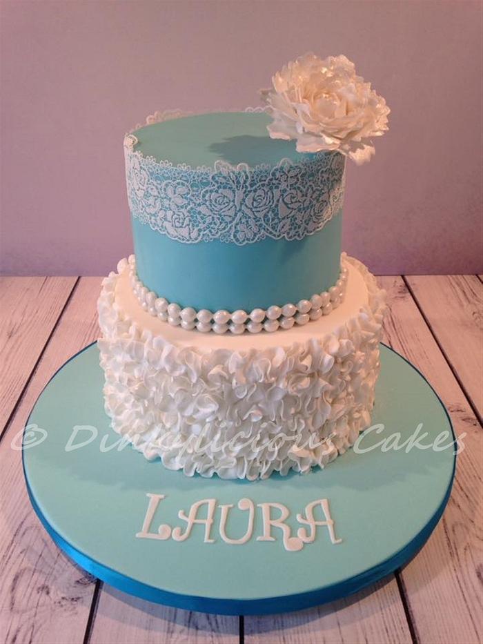 Turquoise, ruffles and lace