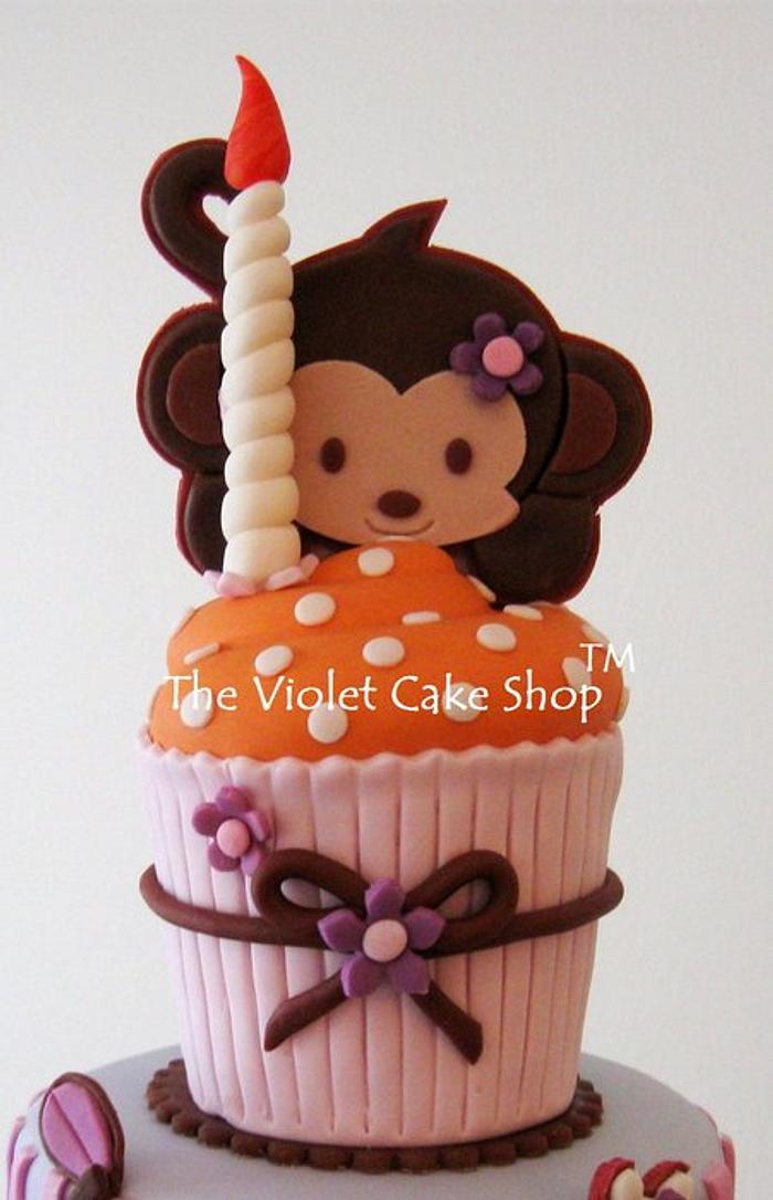 Monkey Cupcake Topper