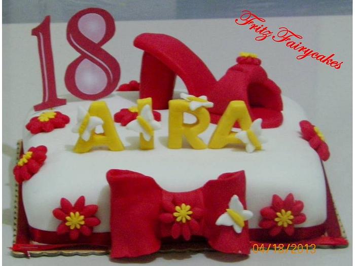 Aira's 18th birthday cake