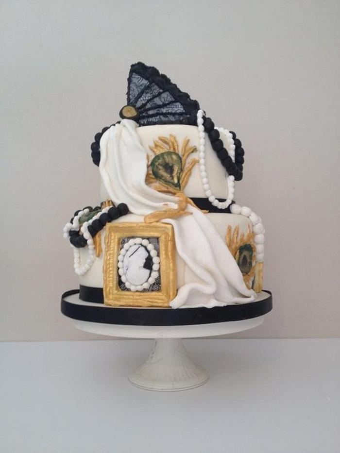 1920s cake for 40th bday
