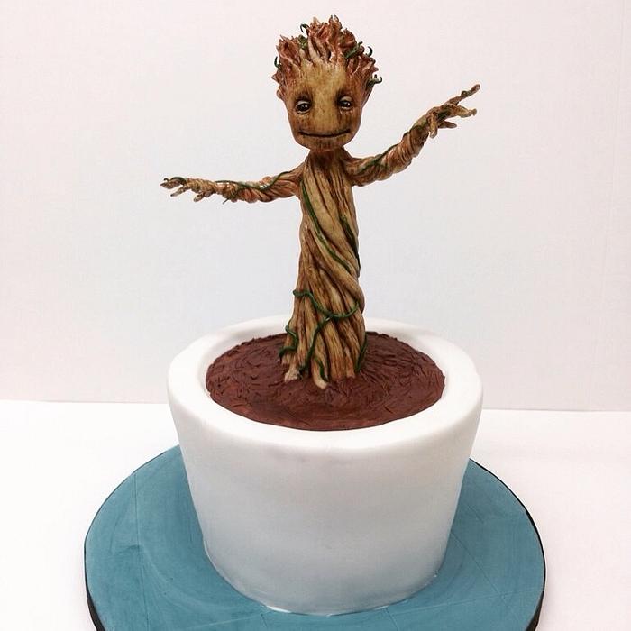 Baby Groot Cake! 
