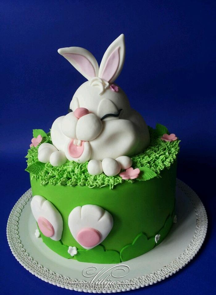 easter rabbit cake