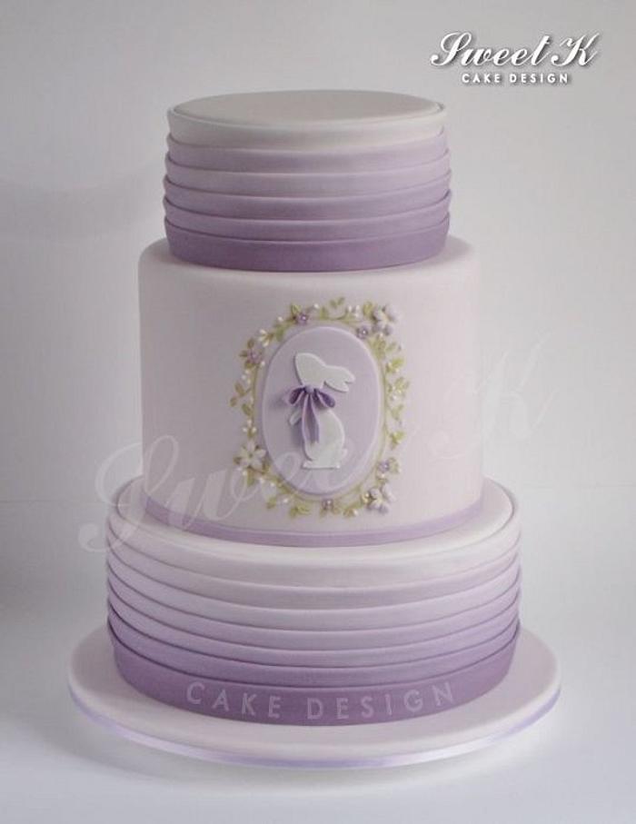 Lavender Easter cake