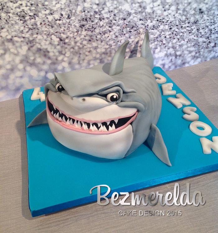 Bruce The Shark Cake