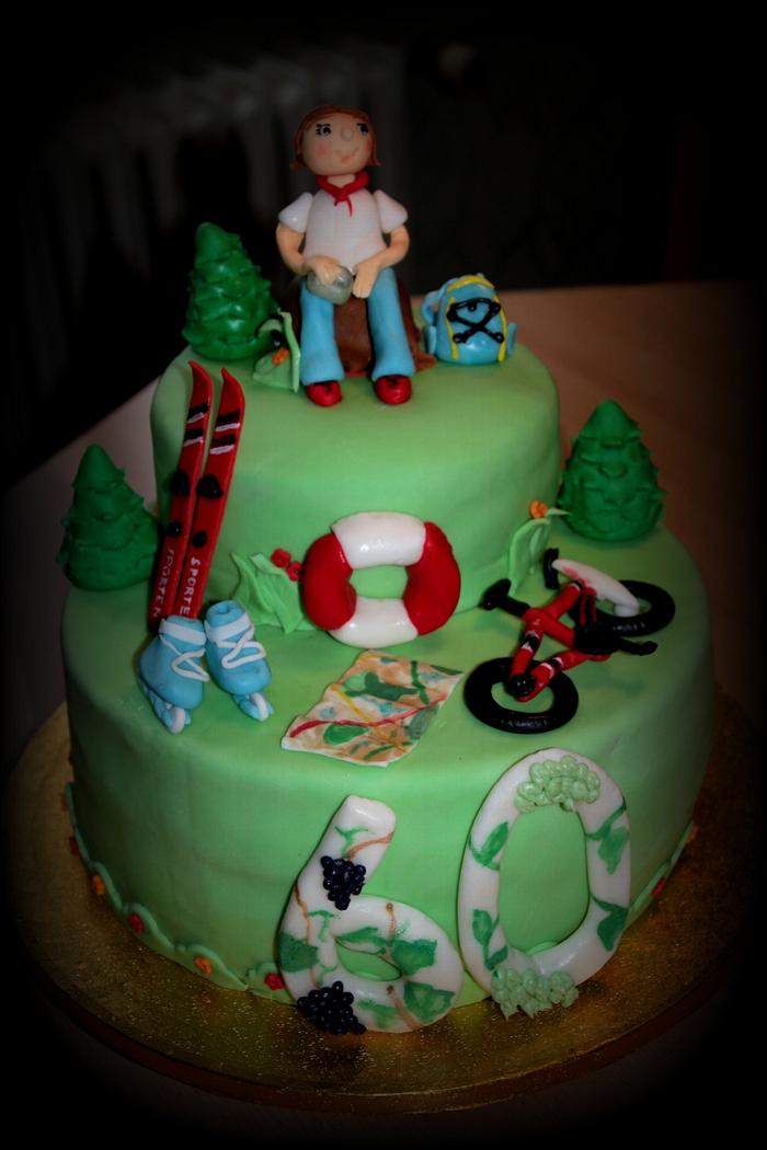 cake for my friend sportswoman