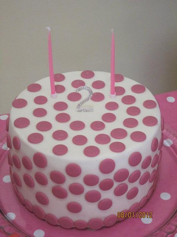 Pink Spotty Cake