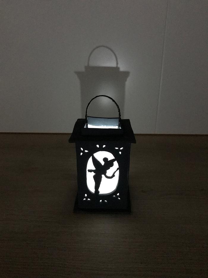 Sugar paste silhouette lantern
