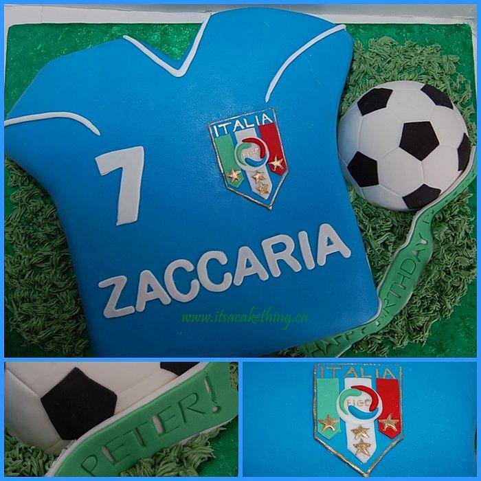 Italia Soccer Jersey Cake
