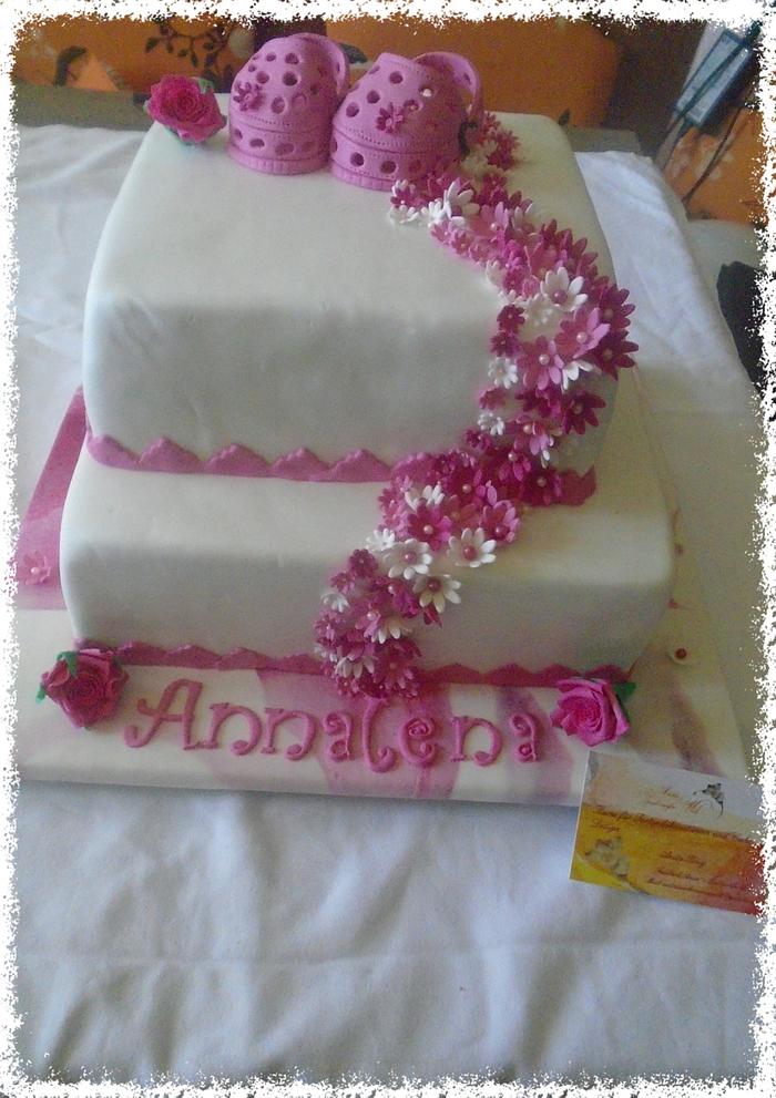 Christening cake for Annalena