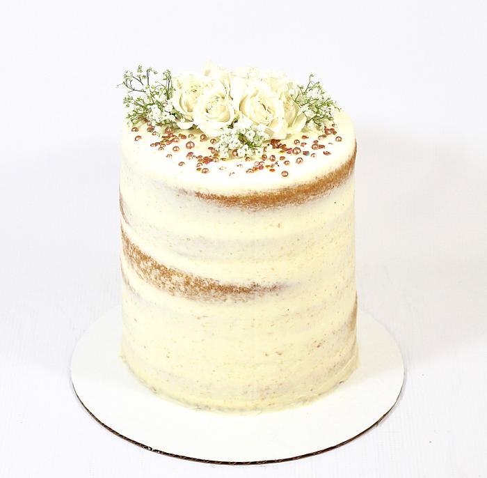 Extended tier naked cake 