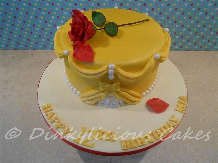 Belle inspired cake