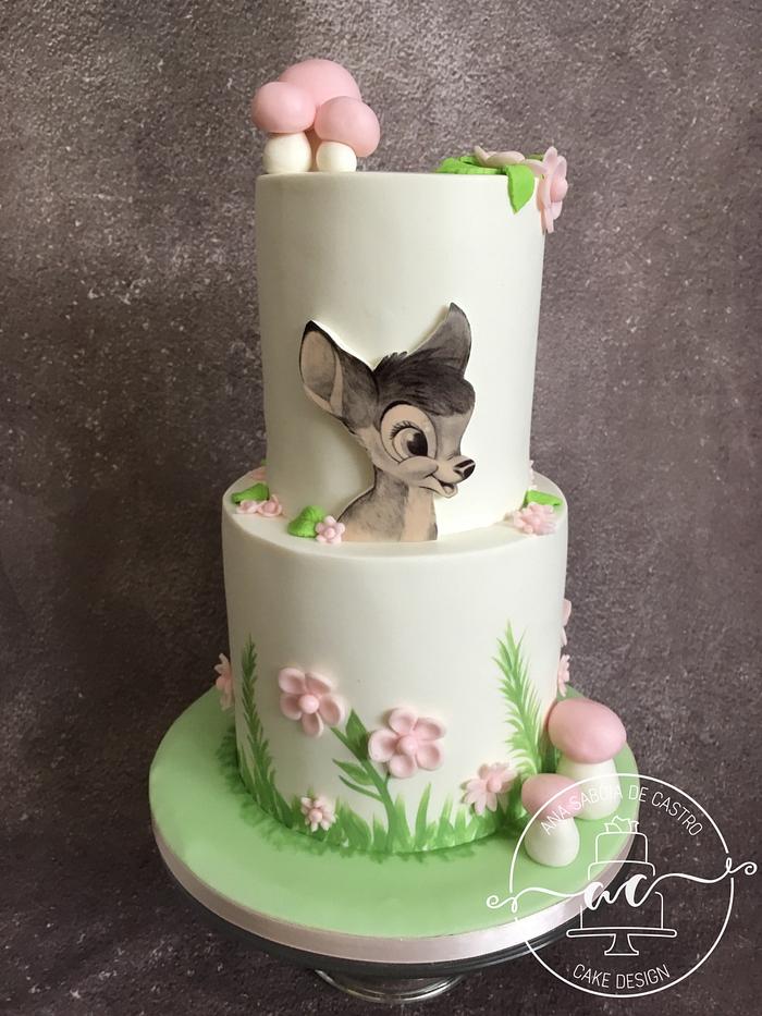 Bambi birthday cake