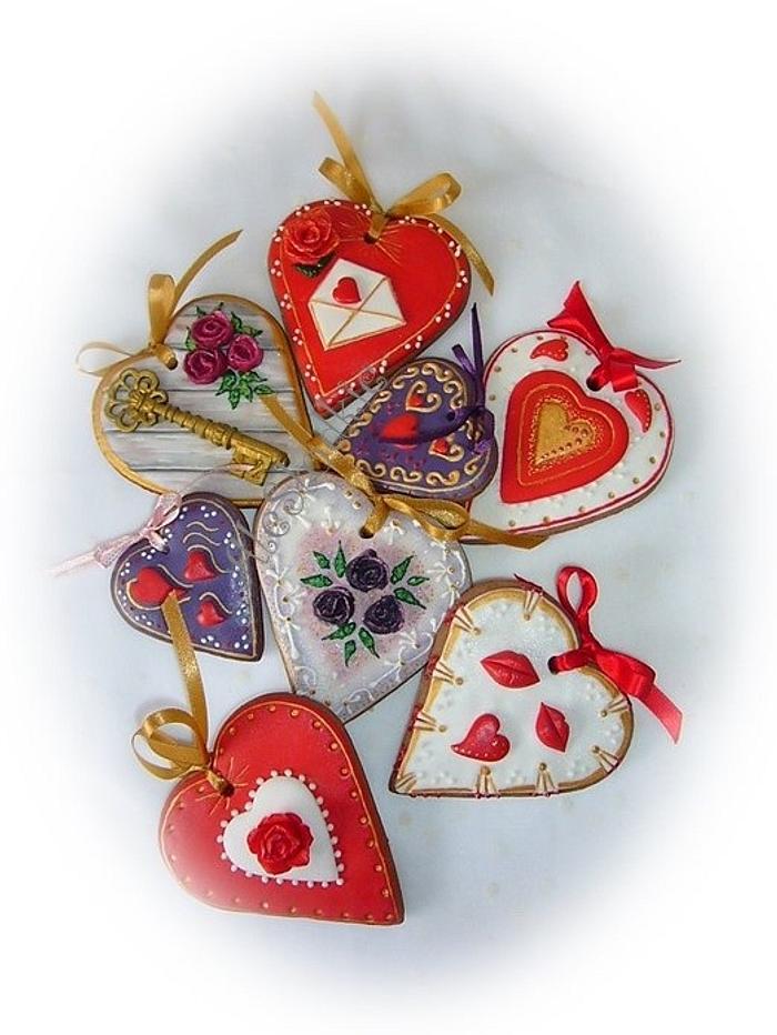 Valentines Heart cookies