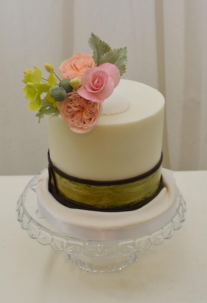Spring Flowers on a Cake