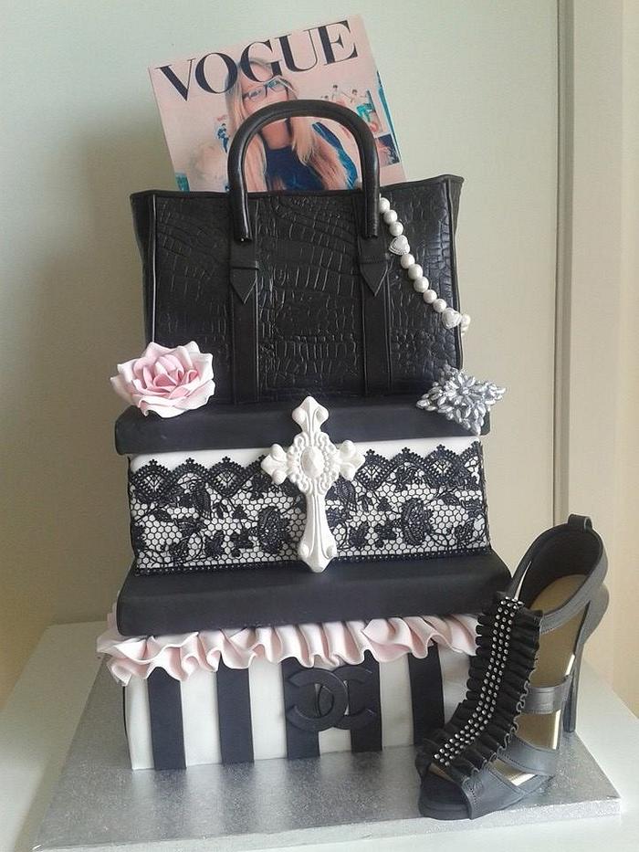 fashionista cake