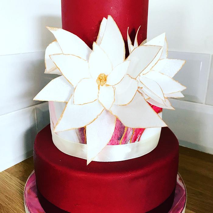 Bright wedding cake delight 