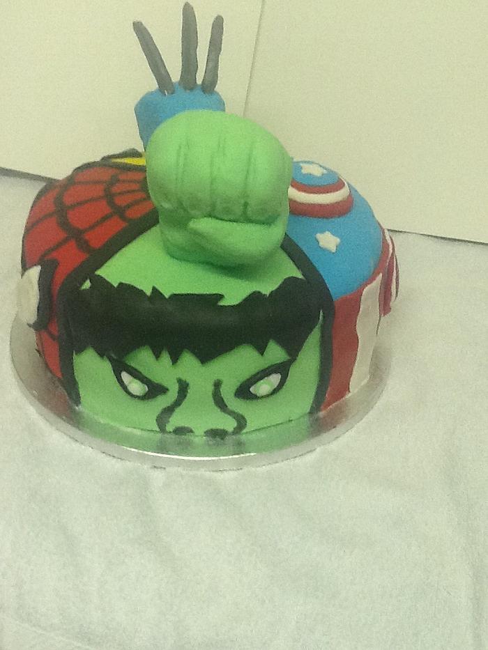 Superhero cake 2