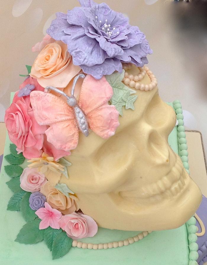 Skull birthday cake 