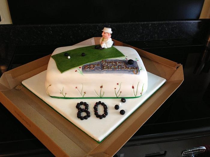 80th Bowling Green Cake