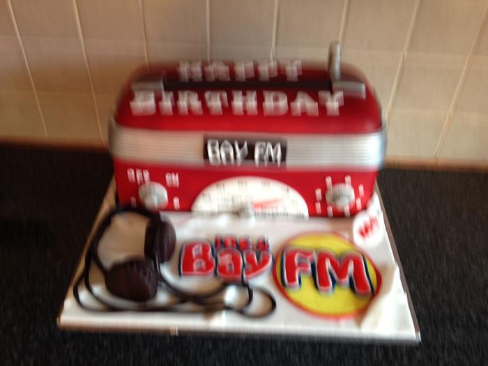 Bay FM birthday cake