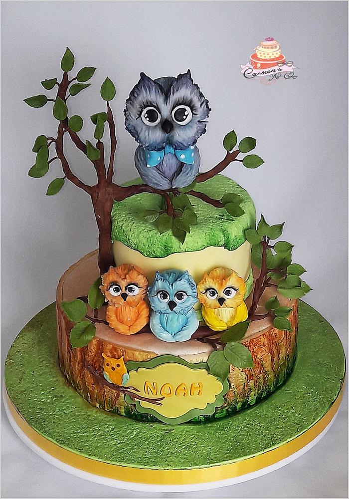 owls cake