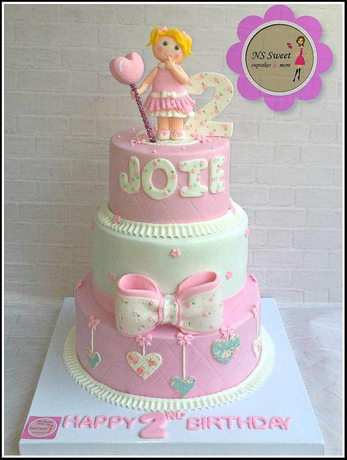birthday cake, cute girl - Decorated Cake by NS Sweet - CakesDecor
