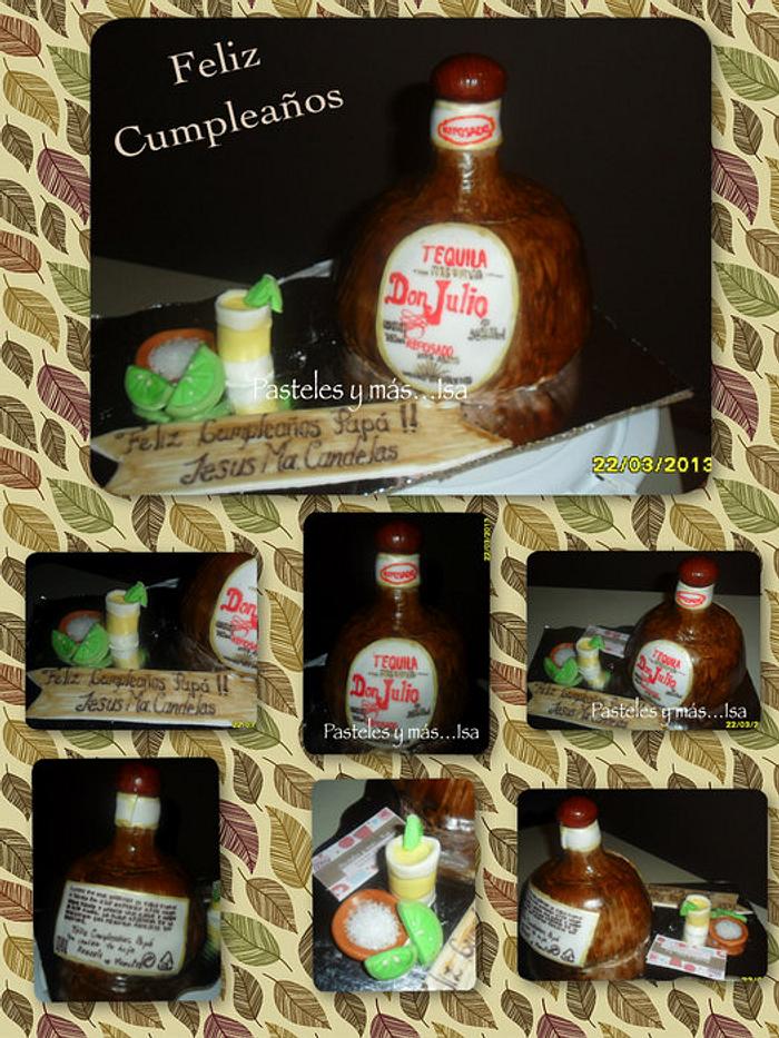 TEQUILA DON JULIO - Decorated Cake by Pastelesymás Isa - CakesDecor