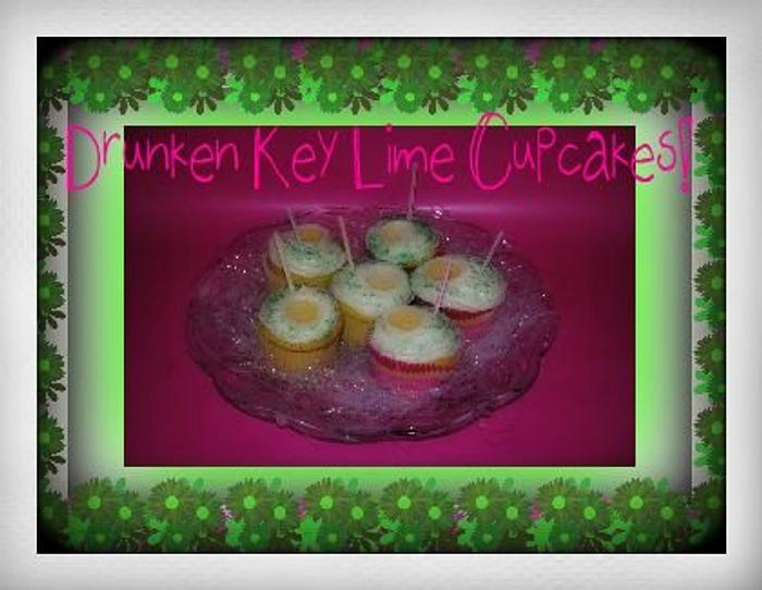 Drunken Keylime  Cupcakes
