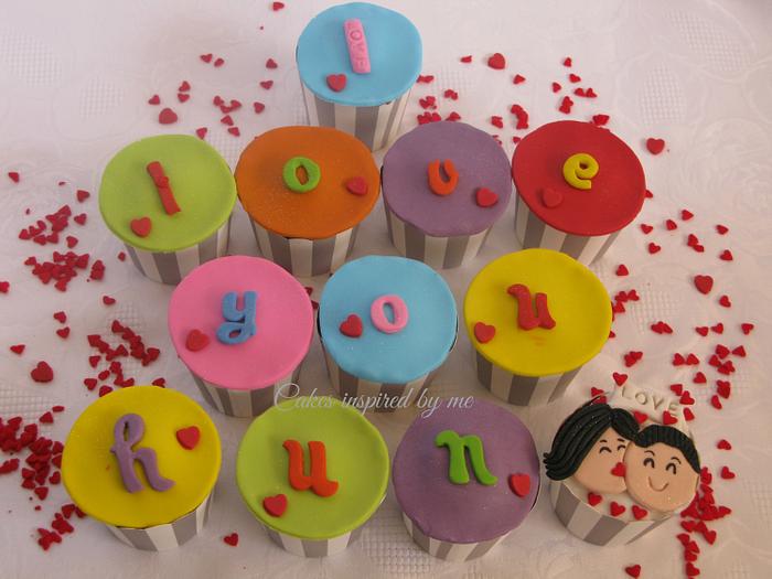 Valentines cup cakes