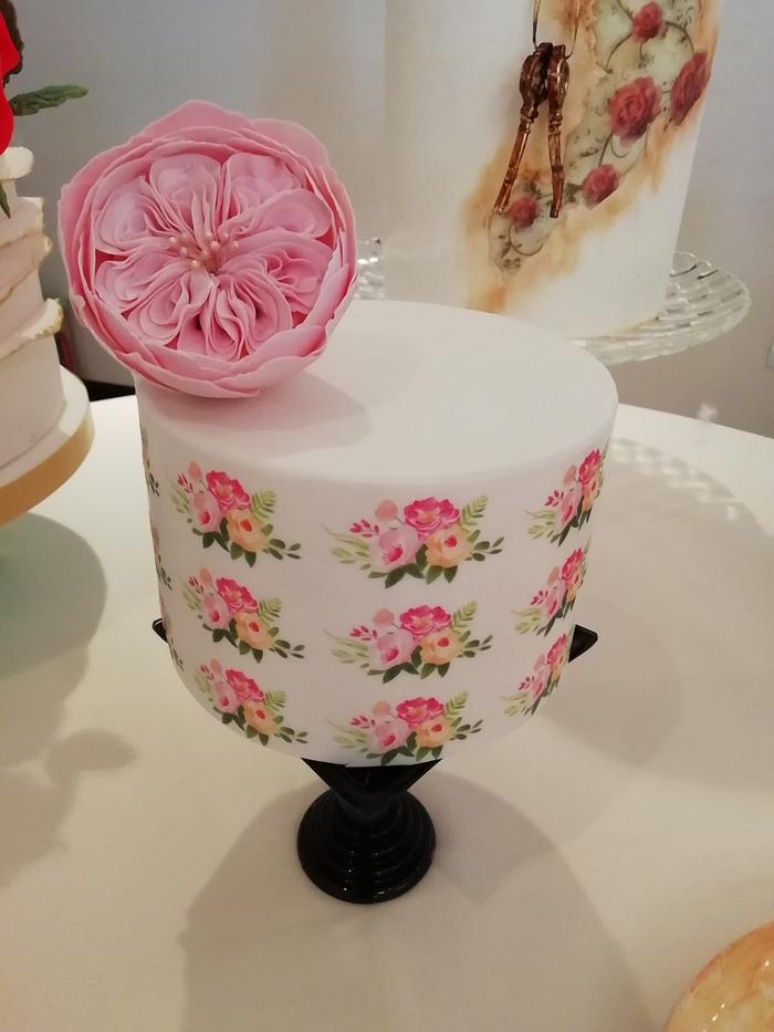 Minicake con rosa Inglesa