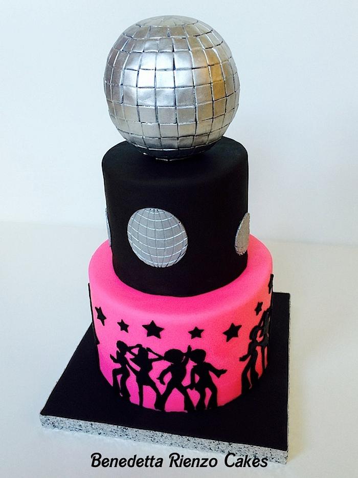 Disco Ball and Dancers cake
