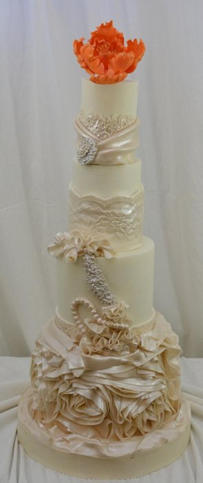 Wedding  Fashion Inspired Cake