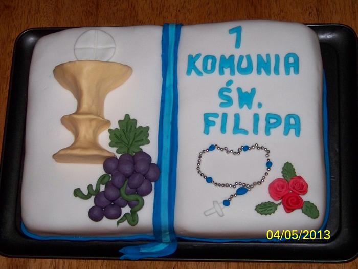 Cake for first communion.