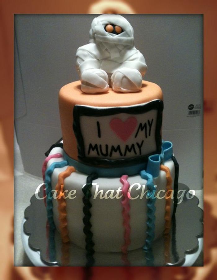 I love my Mummy baby shower cake