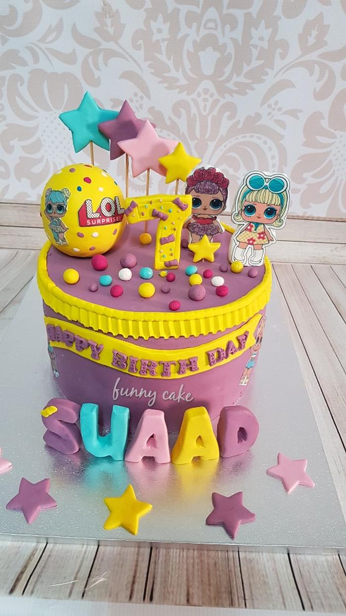 Lol dolls themed cake 
