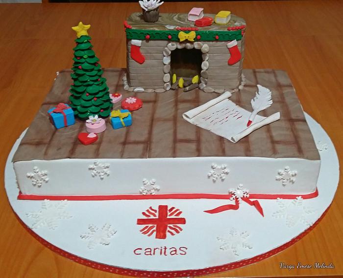 Christmas cake - Caritas Christmas party