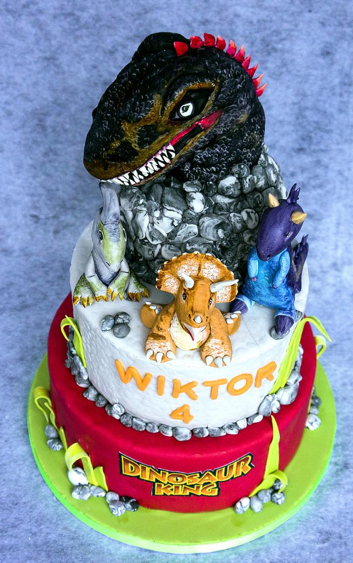Dinozaur King cake