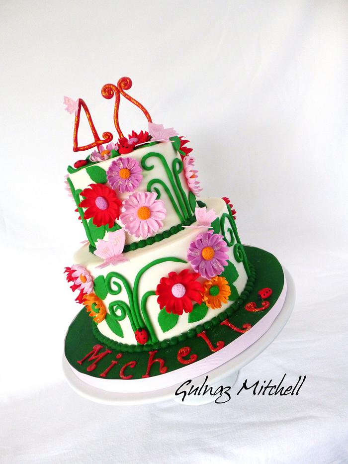 "Fairytale Garden" cake