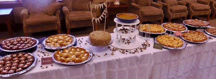 Wedding reception dessert table