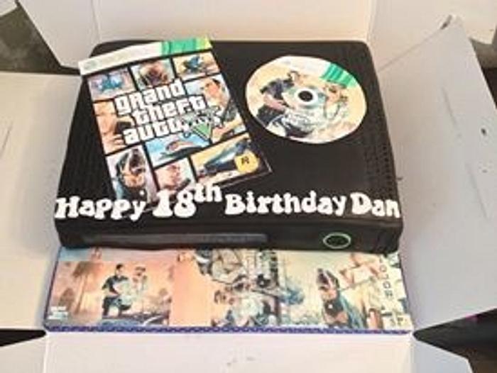 GTA 5 themed Xbox cake 
