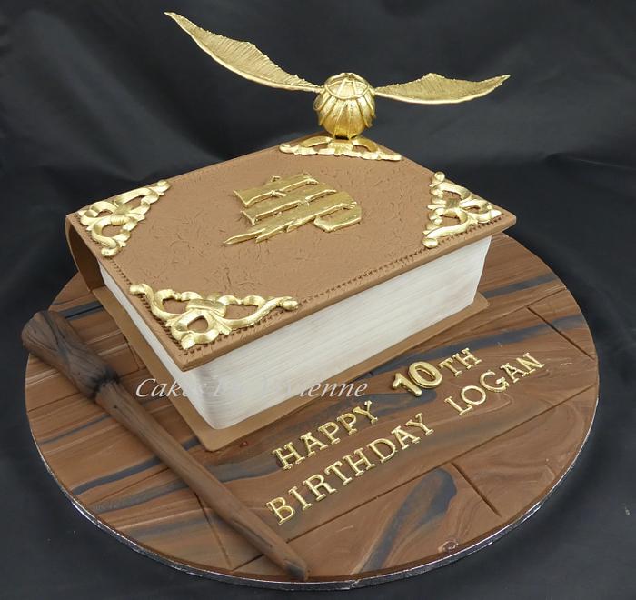 Harry Potter Spell Book Cake
