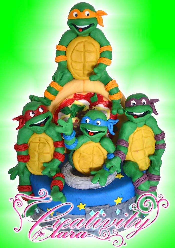 ninja turtles cake