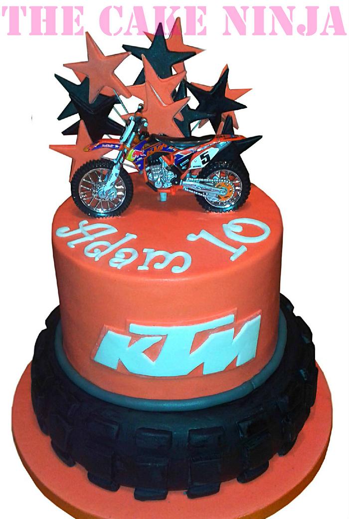 motorcross bike cake