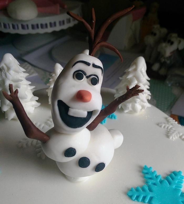 Olaf - frozen cake