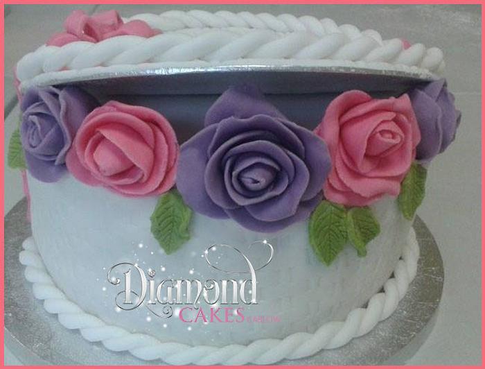 Floral Basket Cake