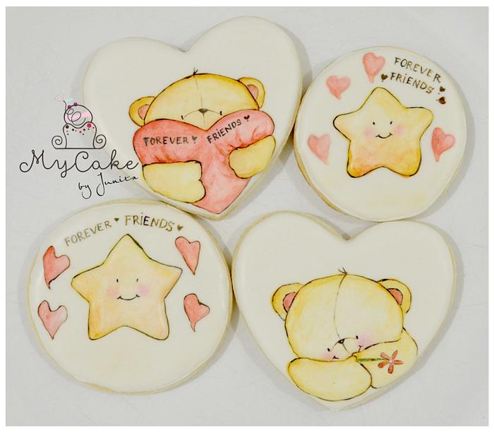 Forever friends valentine cookies
